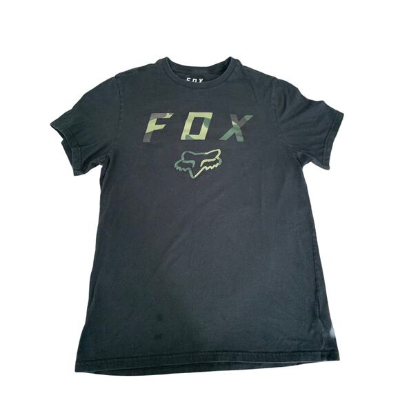 Fox Racing T-Shirt – Men’s Medium – Black & Camo – Moto Cross Streetwear Tee - Picture 2 of 3